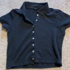 John Galt black collar t shirt